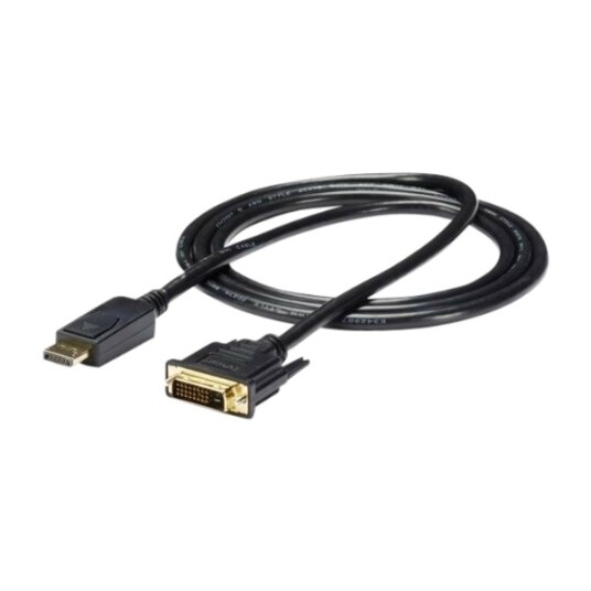 STARTECH.COM DP2DVI2MM6 VIDEO KABEL KOPLING 1,8 M DISPLAYPORT DVI-D, SVART