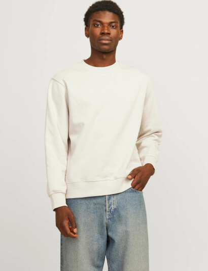 Jack & Jones Jjeurban Edge Sweat Crew Neck Noos - Cream - L Jack & Jones Jjeurban Edge Sweat Crew Neck Noos - Cream - L