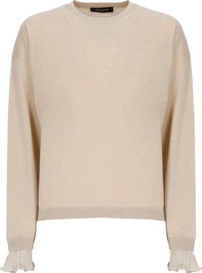 Fabiana Filippi Dame Strikkevarer Beige M,