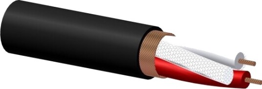 Procab Mc305 Mikrofonkabel 0,23 Mm² 100 M Skjermet Svart