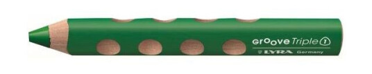 Fargeblyant Groove trippel 1 sap grønn