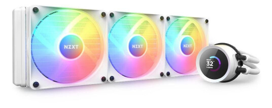 NZXT Kraken 360 RGB - White 360mm AIO vannkjøling med LCD-skjerm og RGB-vifter NZXT Kraken 360 RGB - White 360mm AIO vannkjøling med LCD-skjerm og RGB-vifter