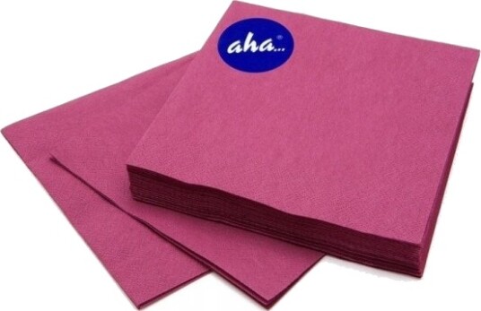 Aha Servietter Aha 3 Lags 1/4 Folding 33X33 Cm 20 Stk. Bordeaux