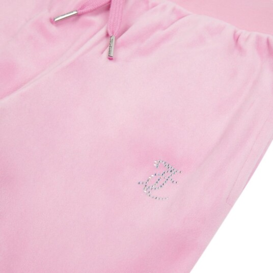 Juicy Couture   Bukse Velour Diamante Bootcut Jogger Pinky Lilac   8 9 år | Barn
