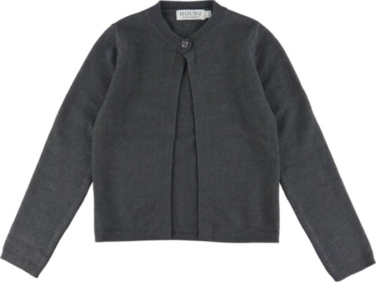 Hound Cardigan Strikk HdLaura Mørkegrå Melert Hound 12 år 152 Cardigan