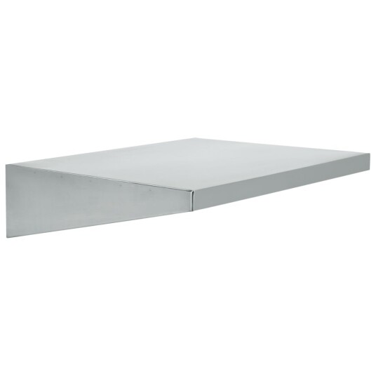 PULSIVA Vegghylle Tio; 63x16x50 cm (BxHxD); Sølvfarge