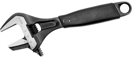 Bahco 9031P Justerbar Skiftenøkkel 218 mm med Ergonomisk Håndtak
