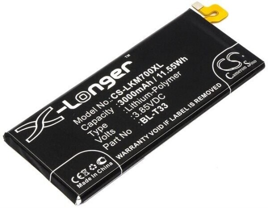 LG M700AN batteri (3000 mAh 3.85 V, Sort)