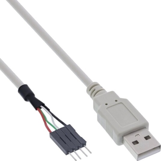 Intos Usb Ekstern Usb Intern 0,4 M Hvit 33440A