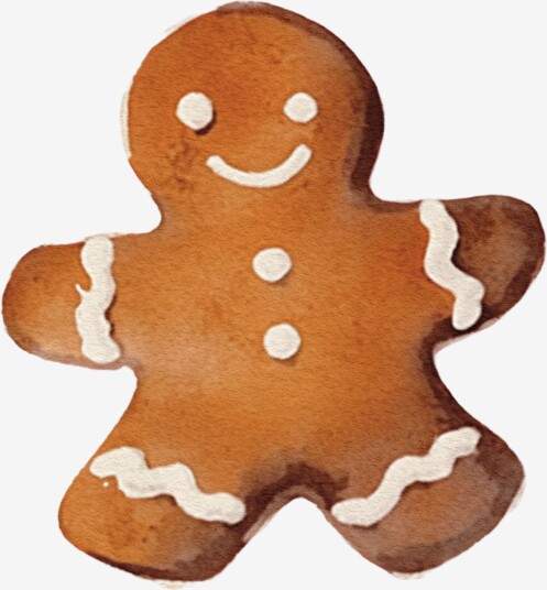 Pepperkake Klistremerke for Julen Pepperkake Klistremerke for Julen