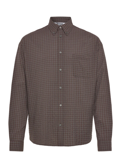 Weekday Structured Loose Long Sleeved Shirt Brown L