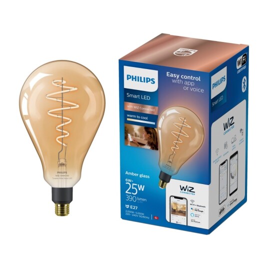 PHILIPS AMB FILAMENT-SMARTPÆRE 6W PS160 E27 PHILIPS AMB FILAMENT-SMARTPÆRE 6W PS160 E27