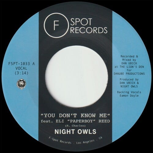 Night Owls  You Don't Know Me B/w If You Let Me  LP/Vinyl