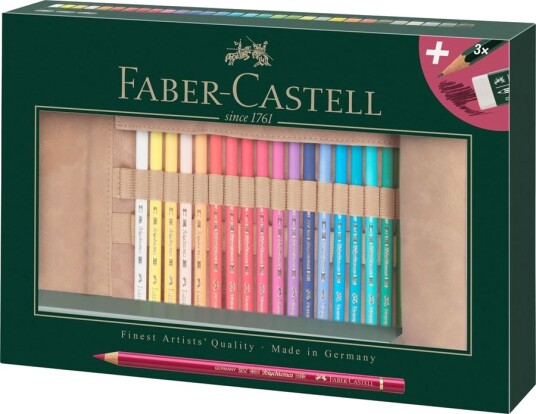 Faber-Castell Polychromos Colour pencil 30 ct pen. roll 110030