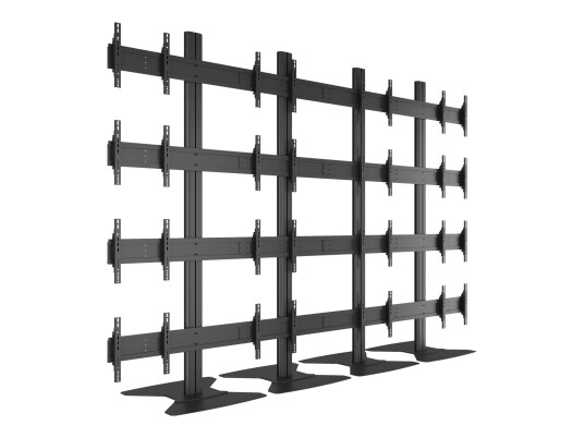 Multibrackets M Public Video Wall Stand 16-Screens stativ - for 16 LCD-skjermer - svart