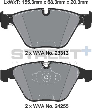 PAGID Racing T8025SP2001 Bremseklosser PAGID Racing T8025SP2001 Bremseklosser