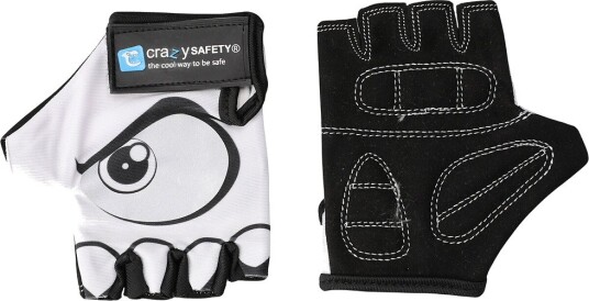 Crazy Safety Sykkelhansker Hvit/Svart Crazy Safety Sykkelhansker Hvit/Svart
