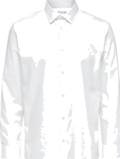 Selected HOMME - Skjorte slhRegethan Shirt LS Classic - Hvit