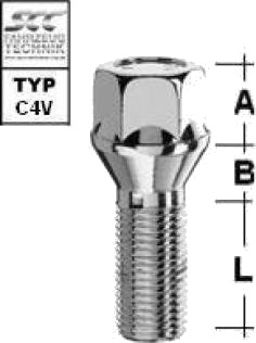 Hjulbolt SCC Fahrzeugtechnik M1275KE27N Hjulbolt SCC Fahrzeugtechnik M1275KE27N