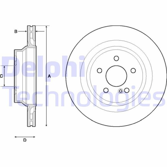 Bremseskive DELPHI BG4705C