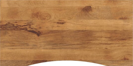  Skrivebordsplate med kurve 140x50x2,5 cm heltre grovt mangotre