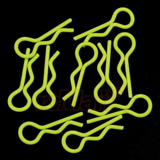 Yeah Racing YA-0594YW RC BODY CLIP FOR 1/8 1/10 1/12 10PCS FLORE
