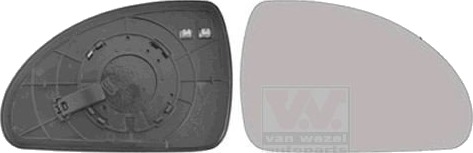 Speilglass ytterspeil VAN WEZEL 8353838