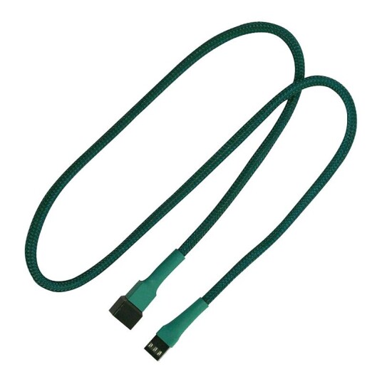 Nanoxia 3-Pins Forlengelseskabel 60 cm Grønn for Viftestrømforsyning Nanoxia 3-Pins Forlengelseskabel 60 cm Grønn for Viftestrømforsyning