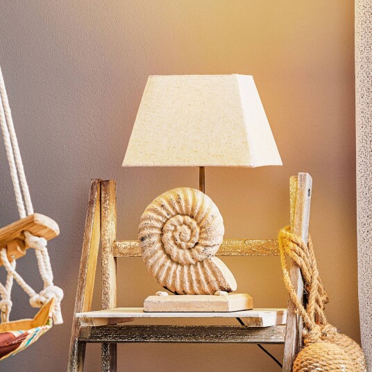 ONLI Conchiglia bordlampe med dekorert fot ONLI Conchiglia bordlampe med dekorert fot