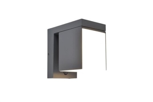 LUTEC SOLAR PRIMA VEGGLAMPE MØRKEGRÅ