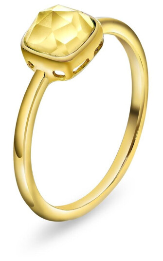 Sandra Lyng x Pan Jewelry Ring i 925 sølv med citrin GLEDE størrelse 54