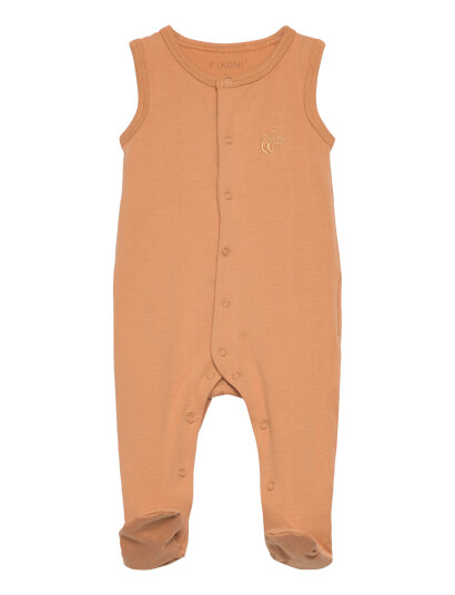 Fixoni Romper W.feet Solid Orange 44 Fixoni Romper W.feet Solid Orange 44