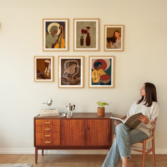 Modern Art Gallery Wall Set Plakat Plakat / 21x30cm Modern Art Gallery Wall Set Plakat Plakat / 21x30cm