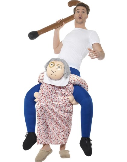 Bestemor Piggyback Ride Unisex Luksuskostyme