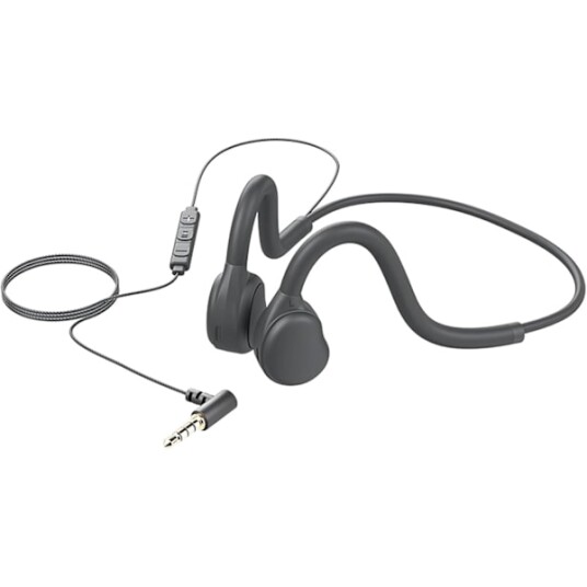 Åpne Øre Sport Hodetelefoner Kablet Nakkebånd med Mikrofon 3.5mm/Type C Kobling Linjekontroll Stereo Øretelefoner for Sykling Jogging Fitness Trening
