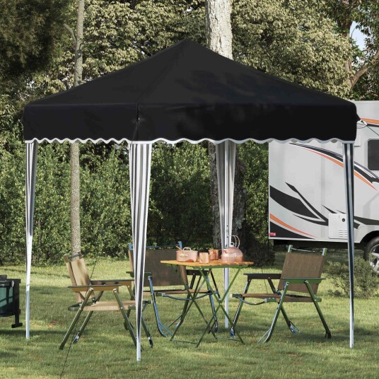 vidaXL Pop up Festtelt 195 x 195 x 245 cm Antrasitt Oxford Stoff