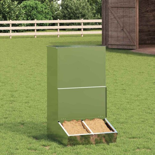 Vidaxl Fôringsautomat For Svin Sølv 55 X 51 X 91.5 cm 20 kg