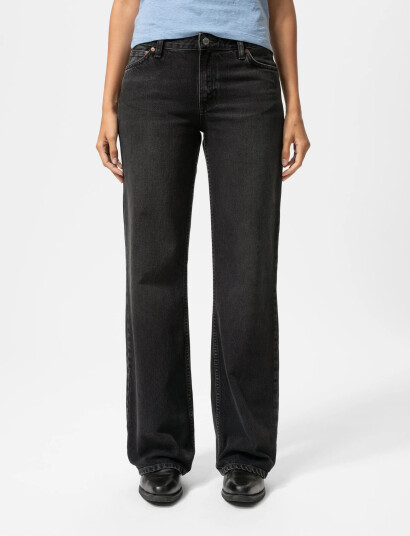 Nudie Jeans Wide Heidi Slow Black - Black - W32 x 32