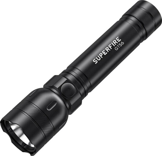 Superfire GTS6 lommelykt, 360 lm, USB-C, 7 W, 5 moduser, 150 m Superfire GTS6 lommelykt, 360 lm, USB-C, 7 W, 5 moduser, 150 m