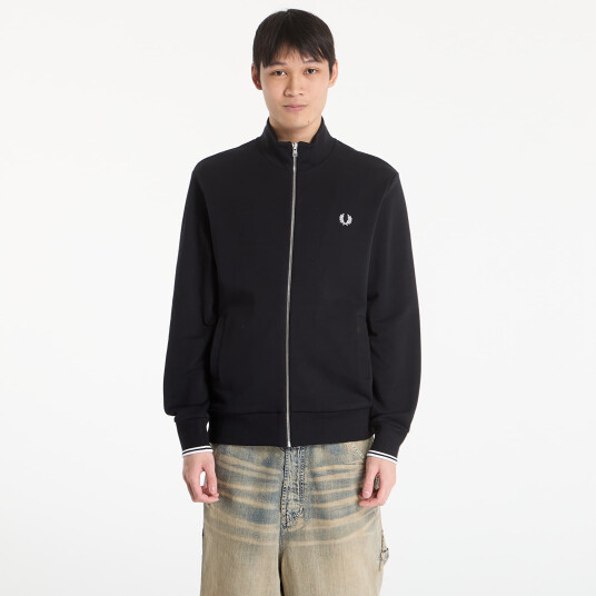 Fred Perry Zip Through Sweatshirt Black M Fred Perry Zip Through Sweatshirt Black M