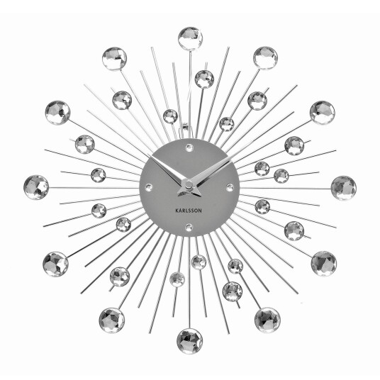 Karlsson Sunburst Crystal Veggklokke KA4860 Unisex 30 cm Kvarts urverk