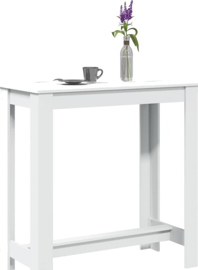 Barbord hvit 102x50x103,5 cm konstruert tre Barbord hvit 102x50x103,5 cm konstruert tre