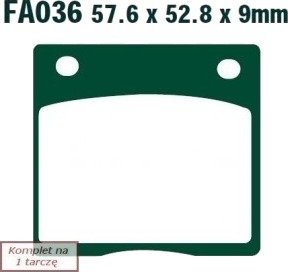 Bremseklosser EBC Brakes FA036