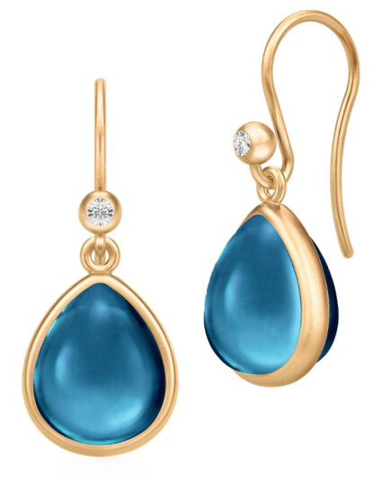 Julie Sandlau Paloma Øredobber 22 kt. Gullbelagt sølv HKS631GDSACRCZ - Dame - 925 sterling silver