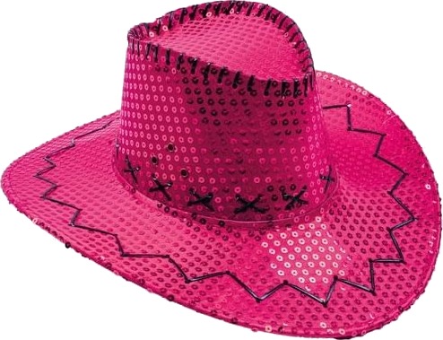Espa Hot Pink Paillet Cowboyhat Espa Hot Pink Paillet Cowboyhat