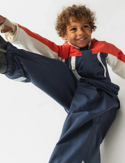 MINI A TURE Matwilans Suspender Pants. Grs Navy 9Y/134