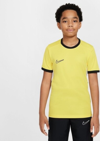 Nike Trenings T skjorte Dri fit Academy 25 Tour Yellow/svart/hvit Barn størrelse XL: 158 170 cm