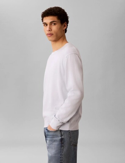Calvin Klein Ls Supima Cotton Crew 14Gg   Blue   XXL