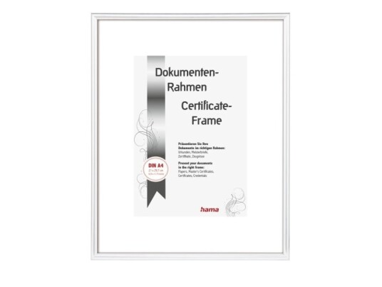 Hama Kunststoffrahmen Sevilla Weiß Polystyrol 21 X 29 7 Cm Din A4 00061612