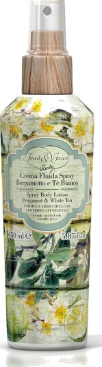 Rudy Profumi No Gas Body Cream Spray Bergamot & White Tea 150ml